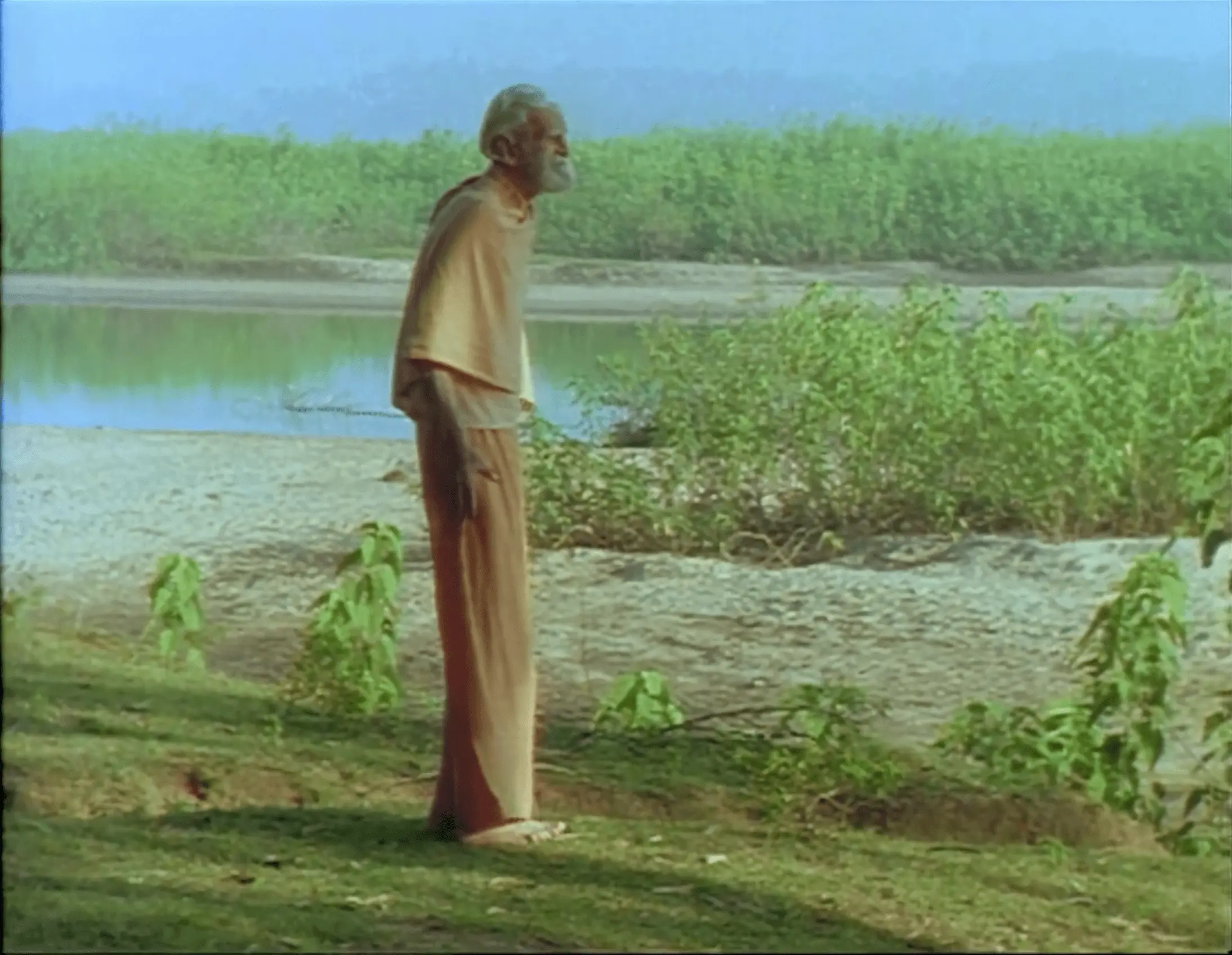 Fr Bede by the river